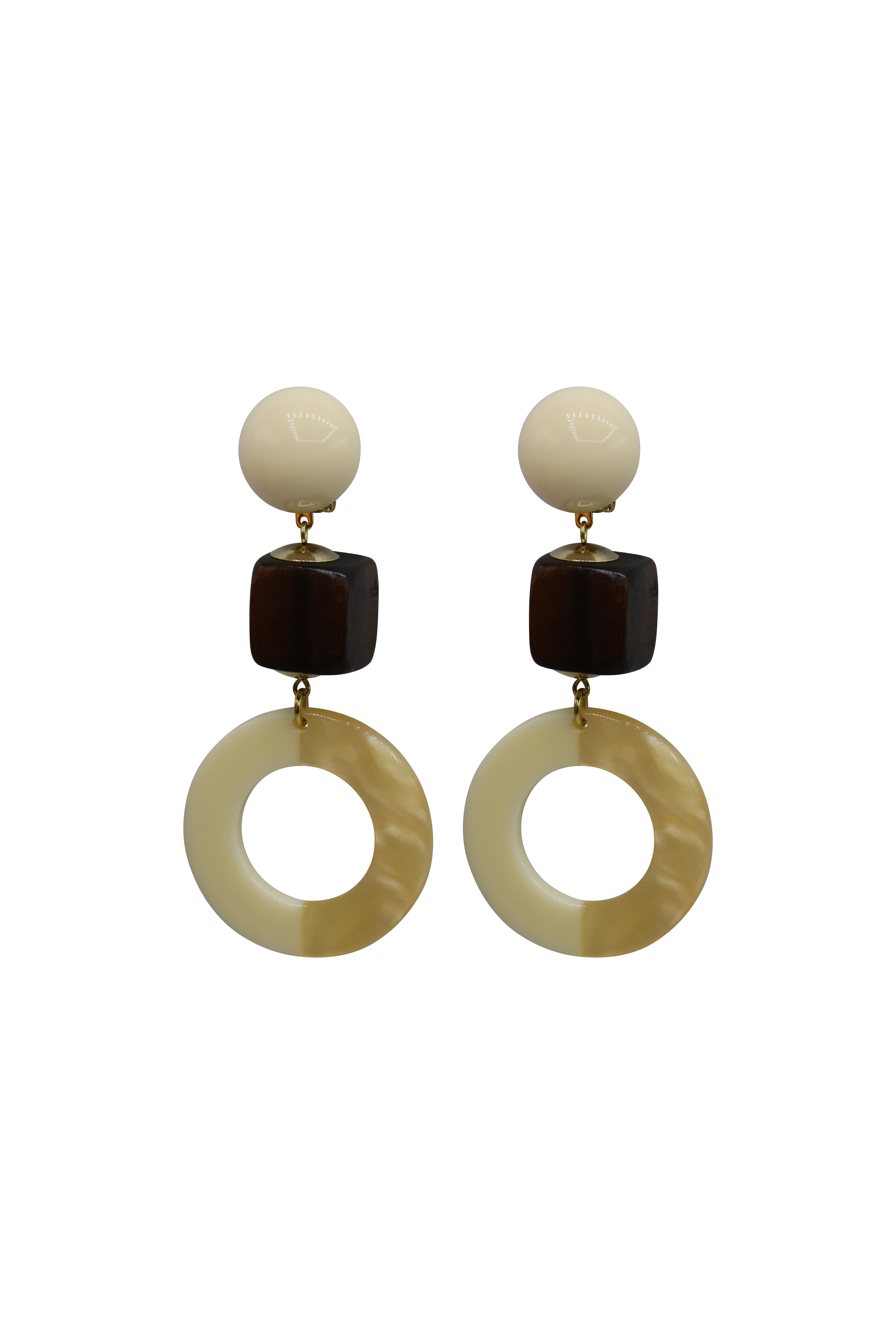 Boucles d'oreilles Moka